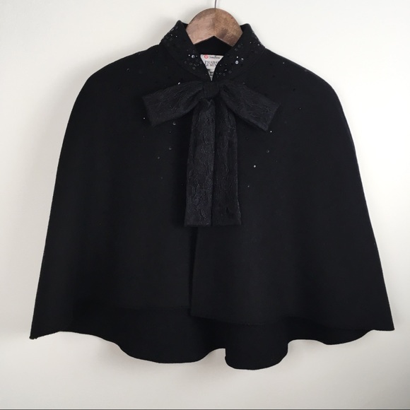 Prabal Gurung for Target Jackets & Blazers - Prabal Gurung for Target Black Wool Cape